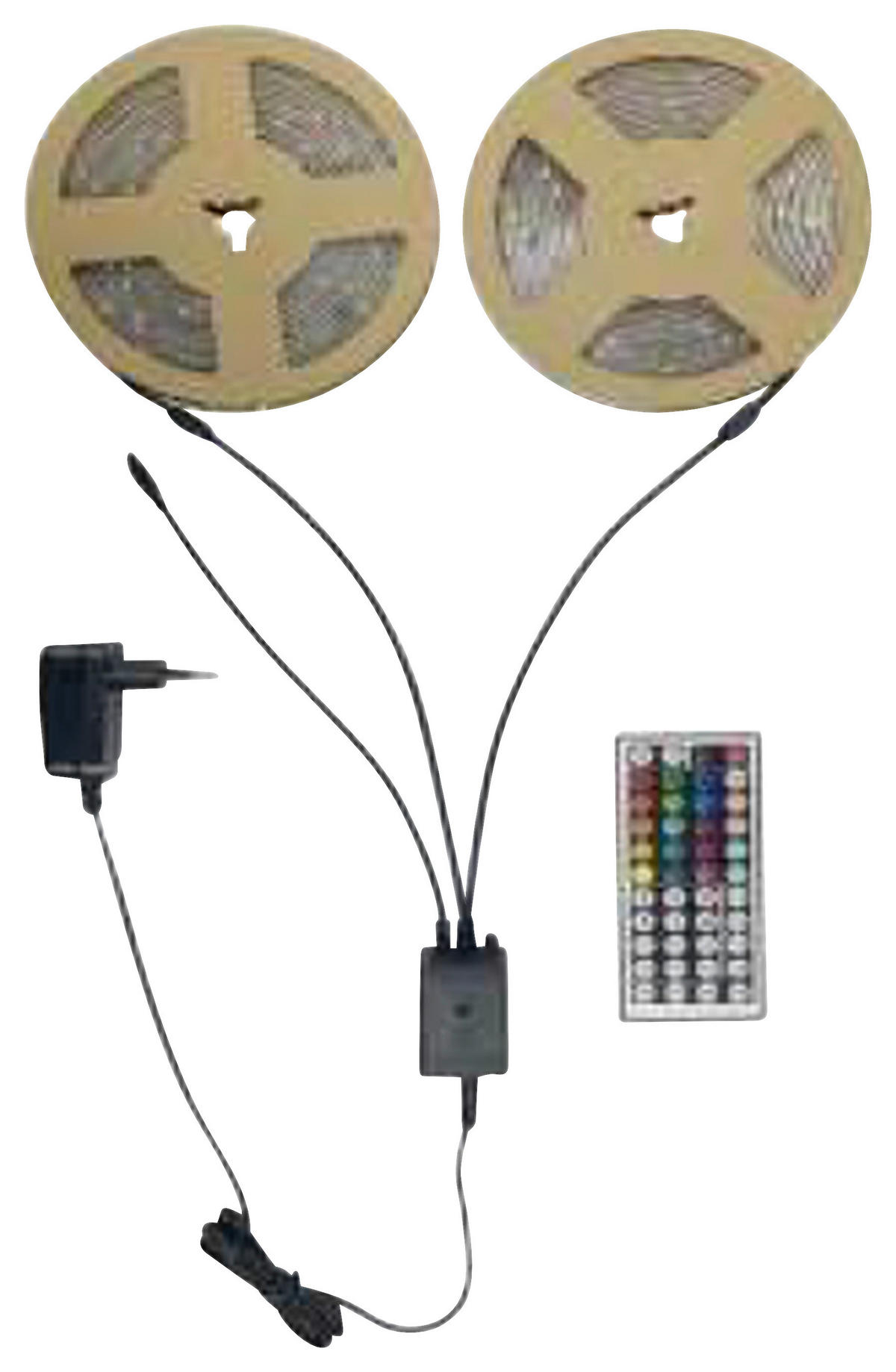 Blulaxa LED-RGB-Lichtband B/L: ca. 500x200 cm LED-RGB-Lichtband 2x5m - (500,00/200,00cm) - Blulaxa
