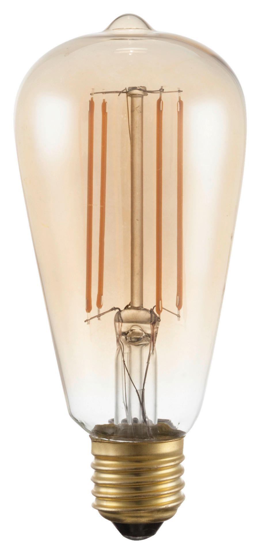 GLOBO Edisonlampe 11399 E27 LED-Edisonlampe E27 - klar/Kupfer (64,00cm) - GLOBO