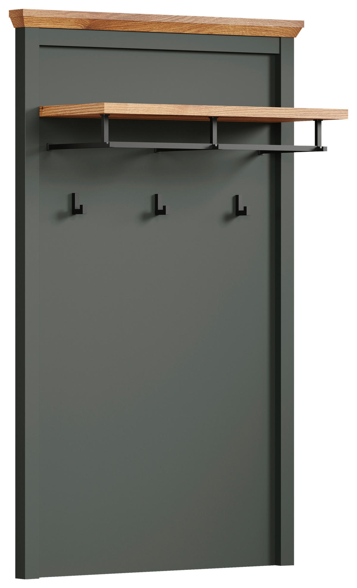 Garderobenpaneel Stanton tannengrün Eiche Evoke Coast Nachbildung B/H/T: ca. 77x123x28 cm Stanton - Eiche/tannengrün (77,00/123,00/28,00cm)