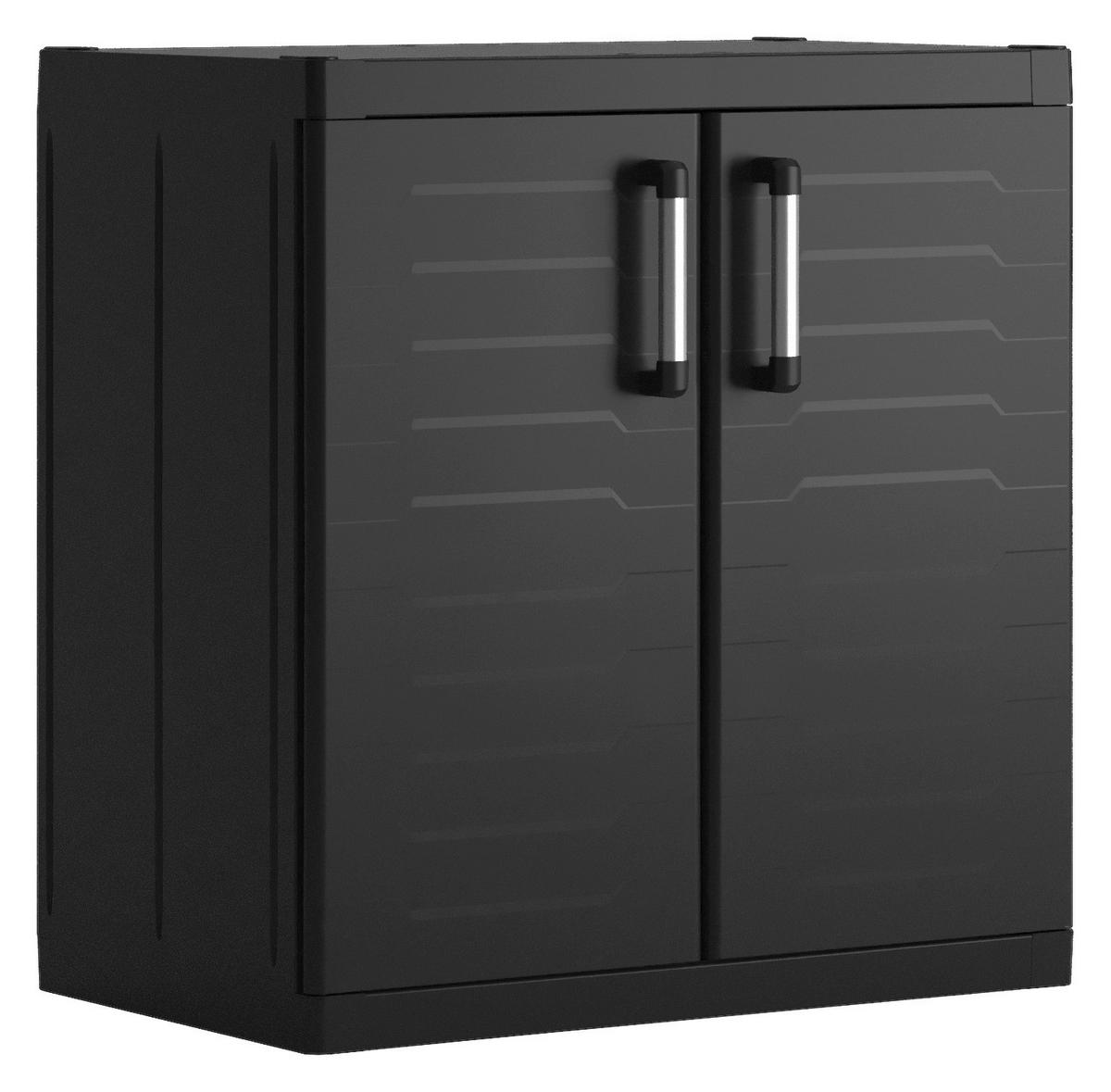 Keter Kunststoffschrank Detroit XL schwarz Kunststoff B/H/T: ca. 89x93x54 cm Detroit XL - schwarz (89,00/93,00/54,00cm) - Keter