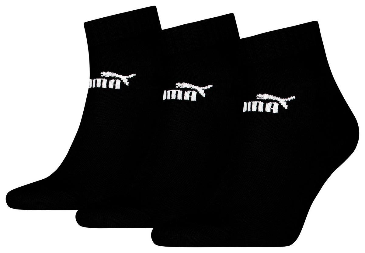 Damen & Herren-Socken Puma schwarz 3 Packstücke Größe 35-38 Puma - schwarz - Puma