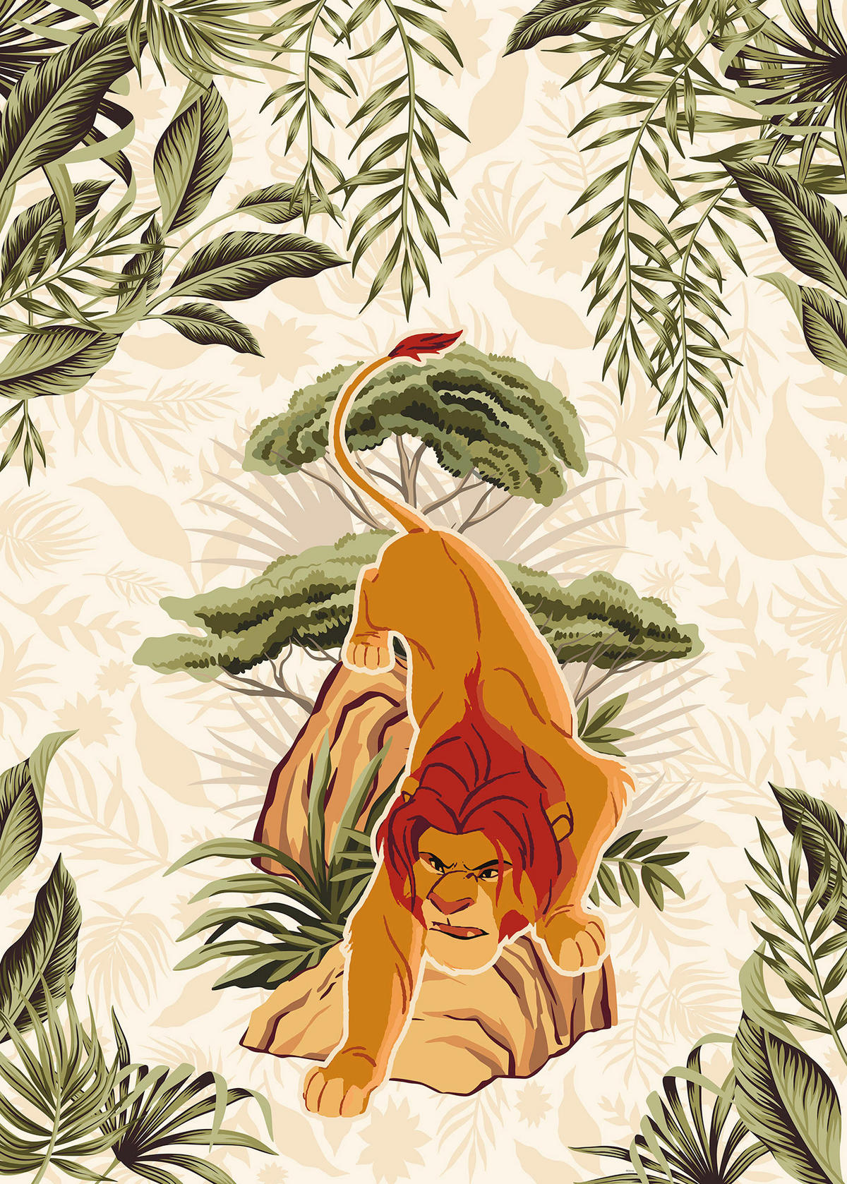 Komar Fototapete Lion King Long Live The King B/L: ca. 200x280 cm Lion King Long Live The King - (200,00/280,00cm) - Komar