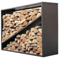 Westmann Kaminholzregal schwarz B/H/T: ca. 115x80x35 cm Kaminholzregal - schwarz (115,00/80,00/35,00cm) - Westmann