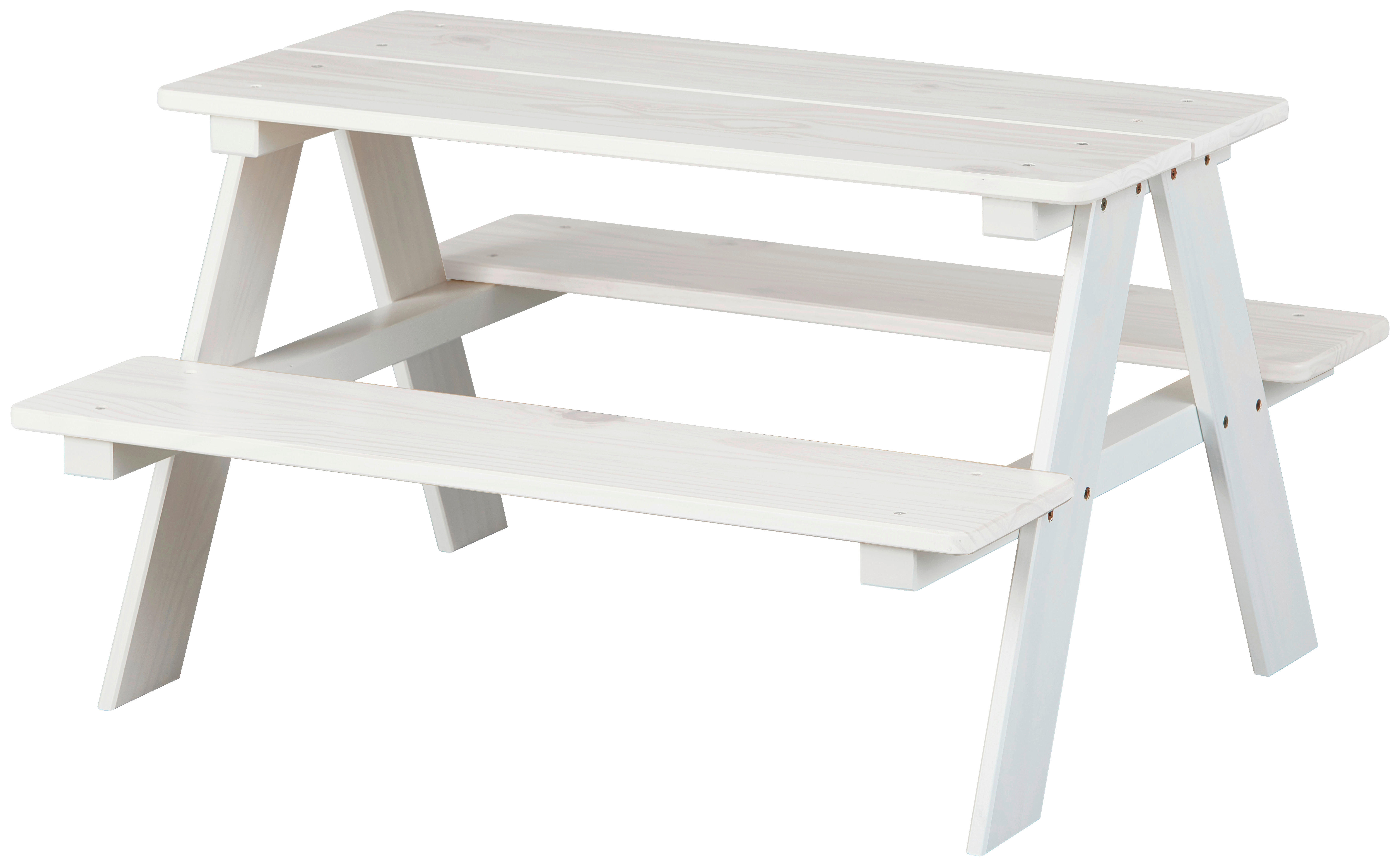 Kinder-Bank HENNING Weiß weiß lackiert B/H/L: ca. 82x50x90 cm HENNING Weiß - weiß (90,00/82,00/50,00cm) - Inter Link