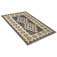 PersaTepp Teppich Kelim Gashgai beige B/H/L: ca. 99x1x155 cm Kelim Gashgai - blau/beige (155,00/99,00/1,00cm) - PersaTepp