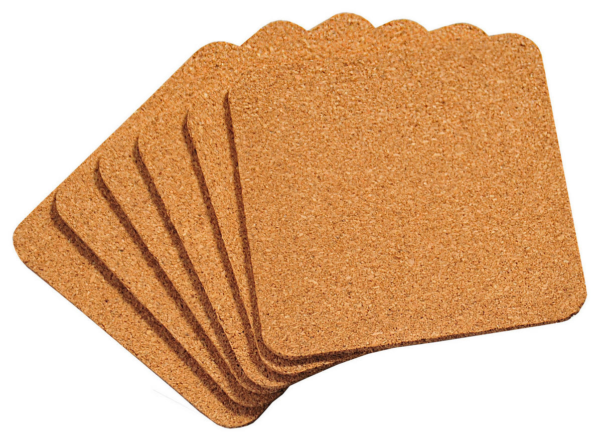 Kesper Untersetzerset Untersetzer_6erSet - braun (10,00/10,00cm) - Kesper