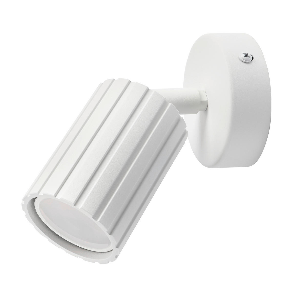 Lamkur Wandleuchte weiß Stahl B/H/L: ca. 8x16x8 cm GU10 1 Brennstellen Prisma - weiß (8,00/8,00/16,00cm) - Lamkur