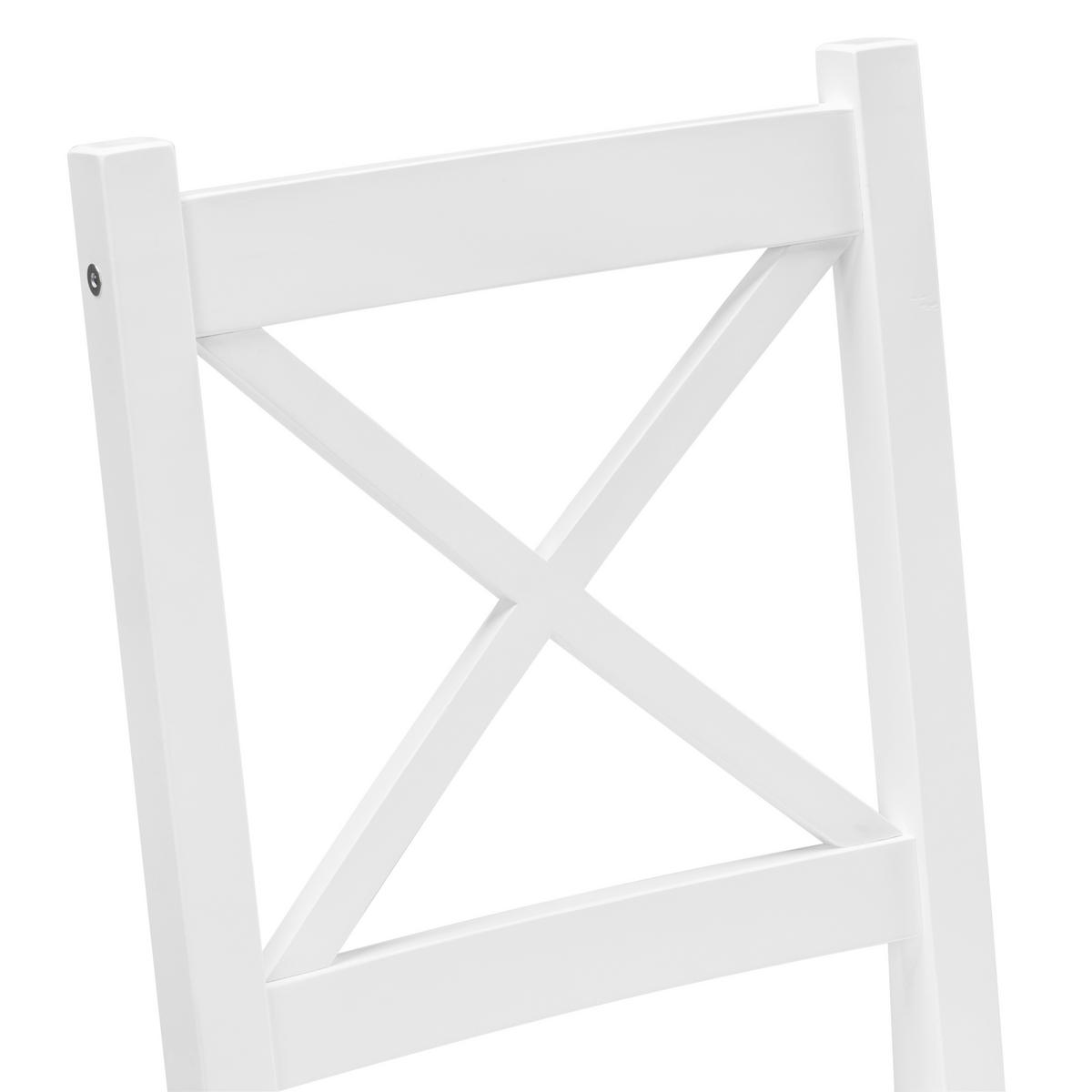 Stuhl Harry weiß Holz B/H/T: ca. 43x86x41 cm Harry - weiß (43,00/86,00/41,00cm)