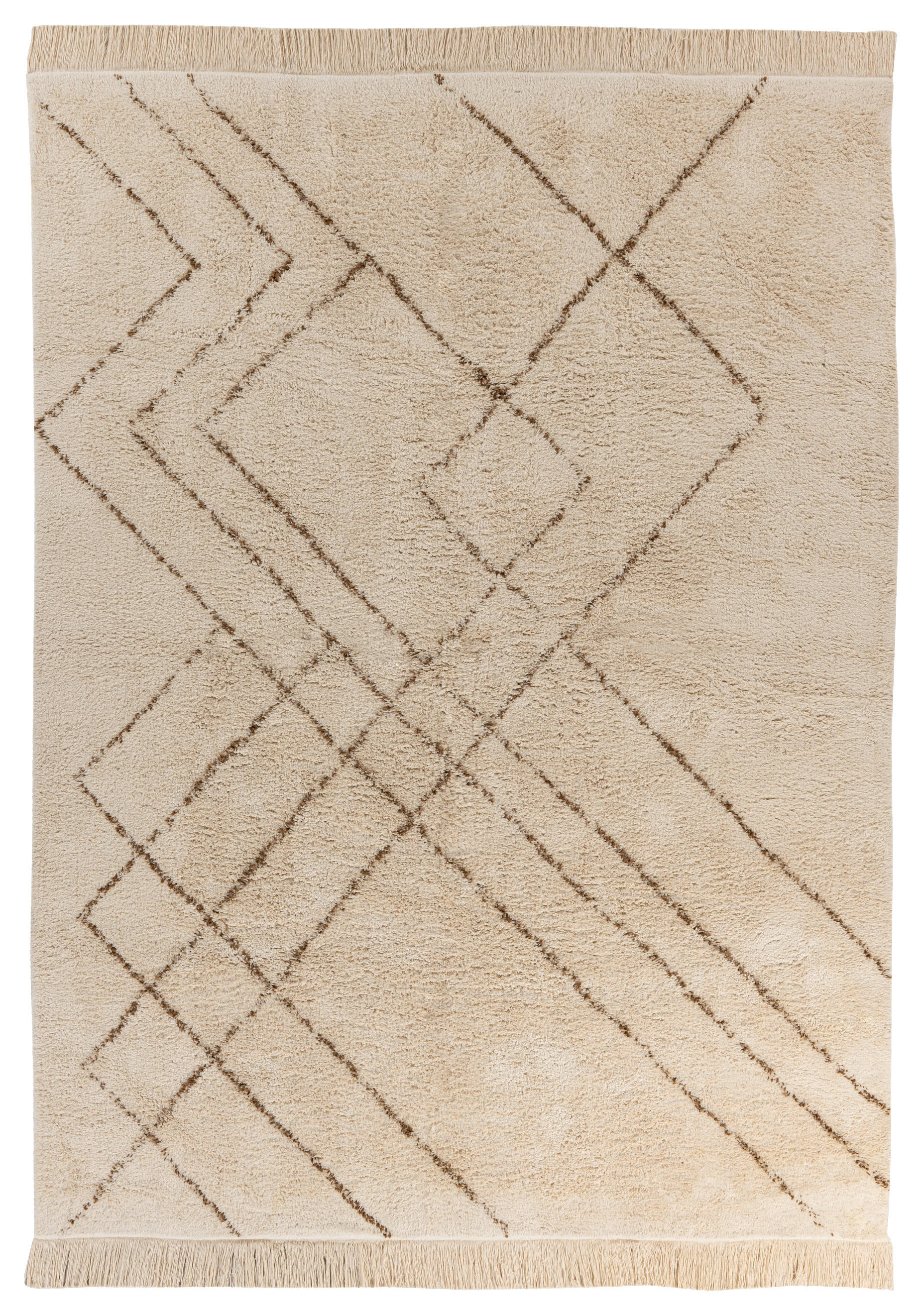 360Living Teppich Mylen creme B/L: ca. 160x230 cm Mylen - braun/creme (160,00/230,00cm) - 360Living