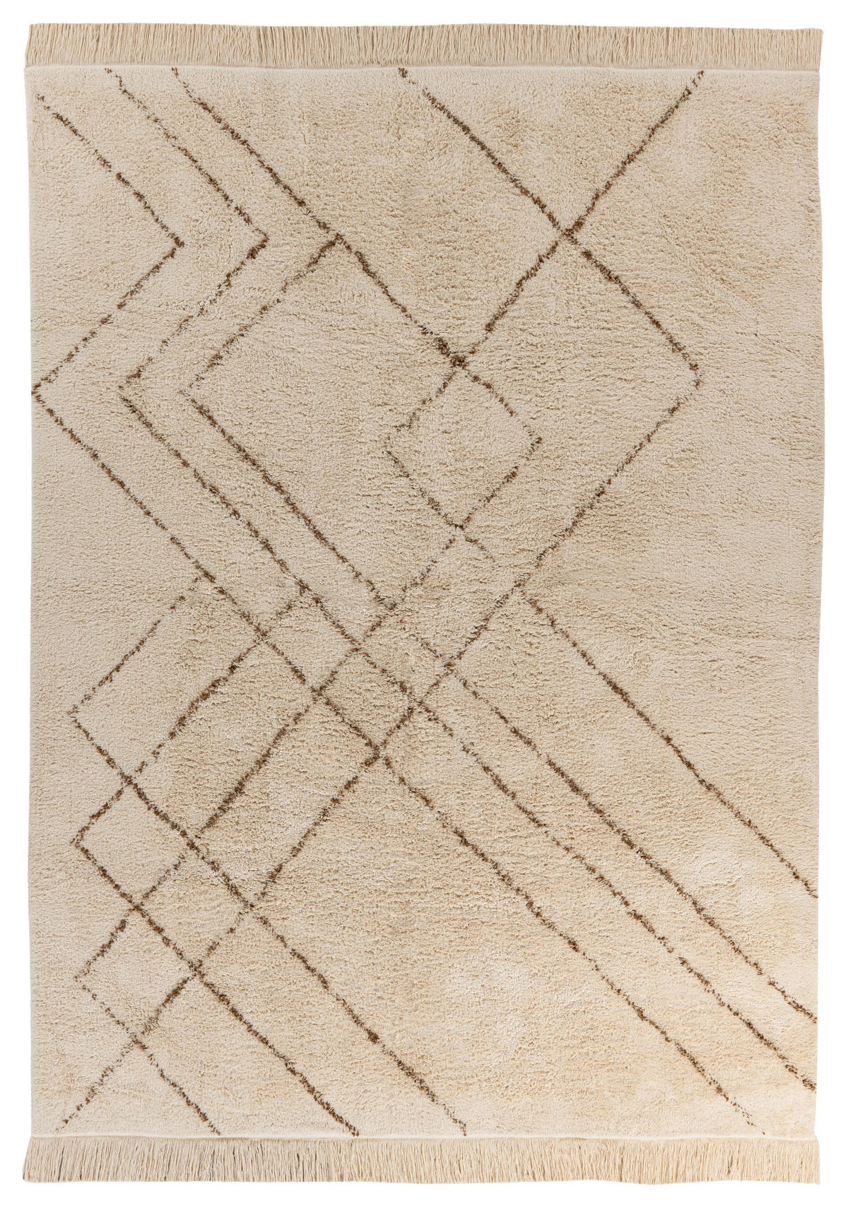 360Living Teppich Mylen creme B/L: ca. 160x230 cm Mylen - braun/creme (160,00/230,00cm) - 360Living