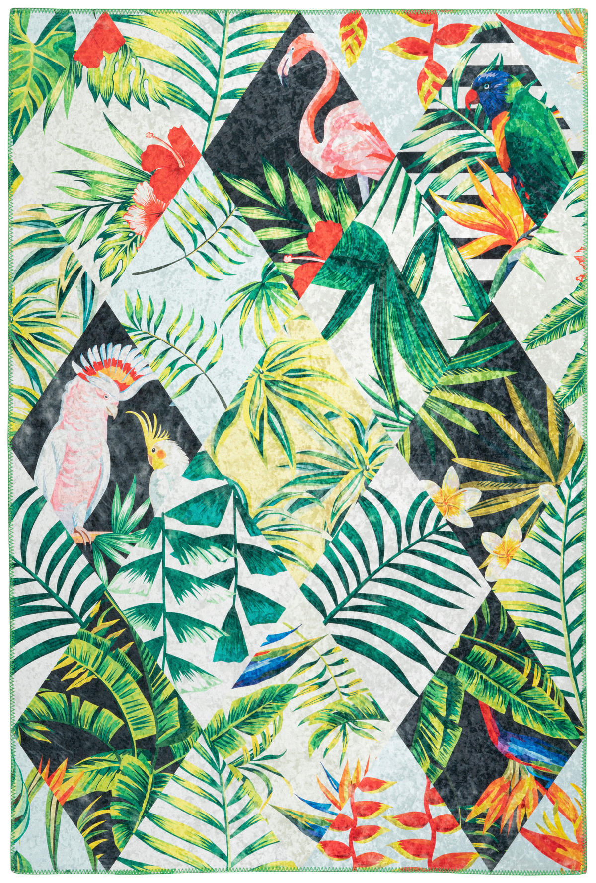 Obsession Teppich My Jungle Multi B/L: ca. 160x230 cm My Jungle - Multi/grün (160,00/230,00cm) - Obsession