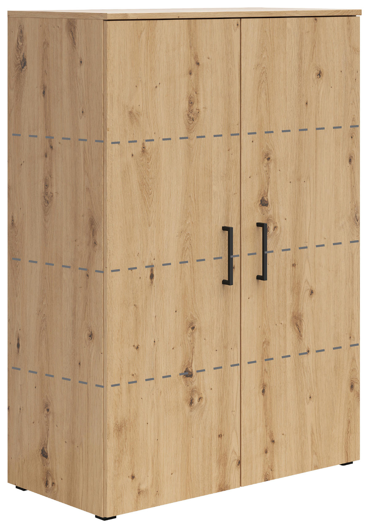 Kommode Multi-Stauraum Typ 31 Eiche Artisan Nachbildung B/H/T: ca. 80x115x40 cm Multi-Stauraum Typ 31 - Eiche (80,00/115,00/40,00cm)