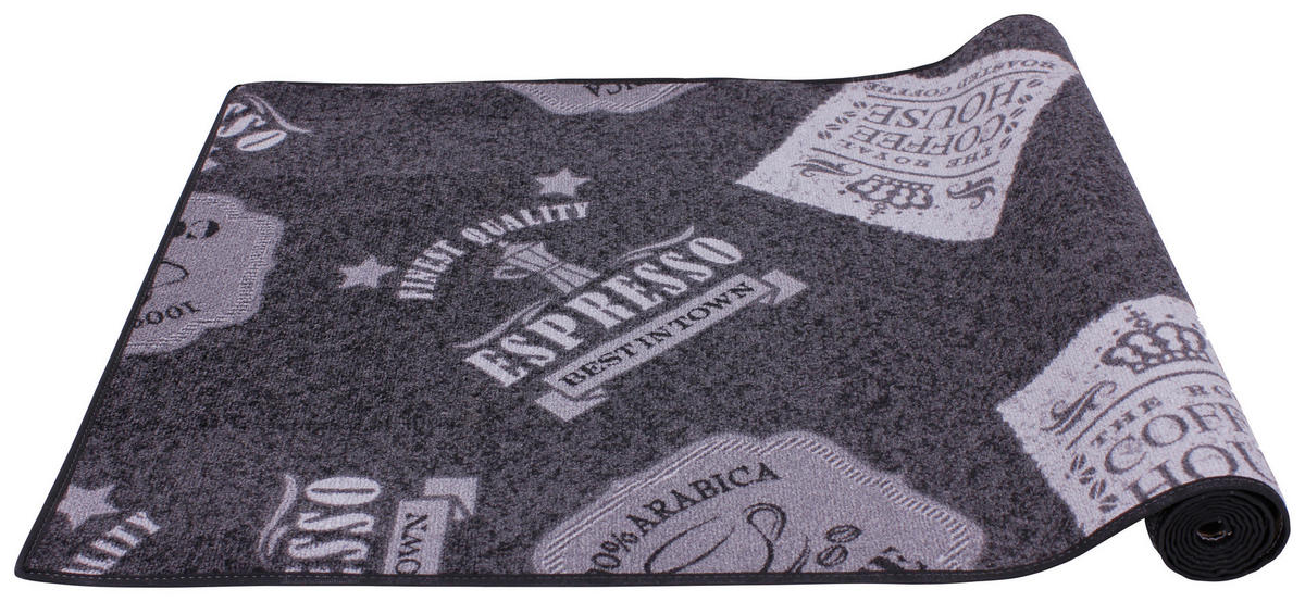 Küchenläufer Coffe Patterns grau B/L: ca. 67x180 cm Coffe Patterns - grau (67,00/180,00cm)