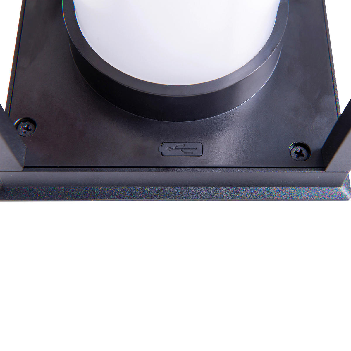 LED-Sockelleuchte 3180922 schwarz Aluminium Kunststoff B/H/L: ca. 14,5x28x14,5 cm LED Camping-/Sockelleuchte h: 28cm - schwarz (14,50/14,50/28,00cm) - Näve Leuchten