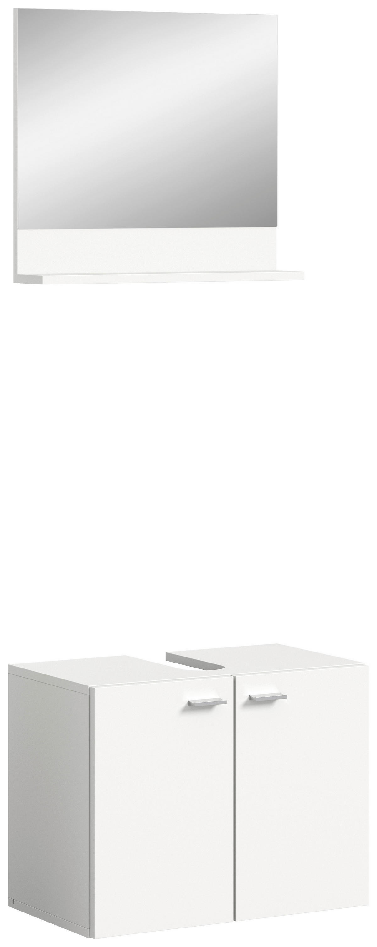 Badezimmer-Set BOSTON weiß B/H/T: ca. 57x44x57 cm BOSTON - weiß (57,00/44,00/57,00cm) - xonox.home