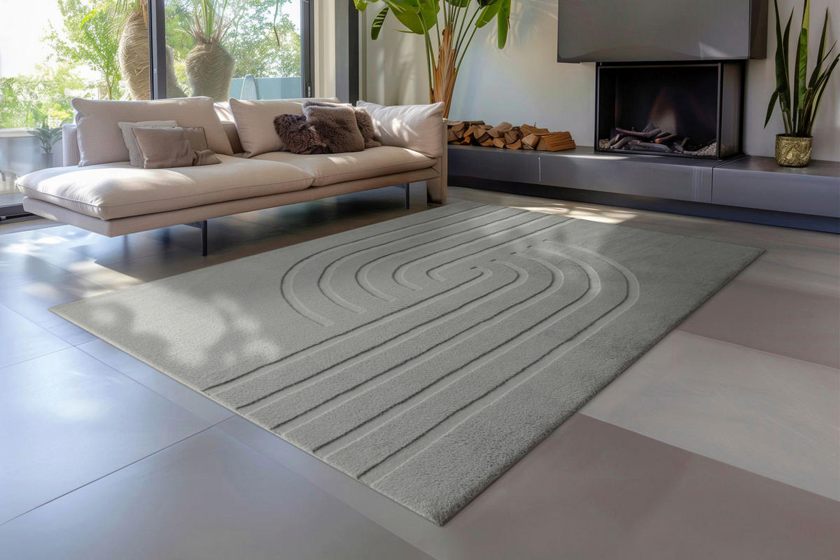 Obsession Teppich Zen Deluxe grau B/H/L: ca. 160x16x230 cm Zen Deluxe - grau (230,00/160,00/16,00cm) - Obsession