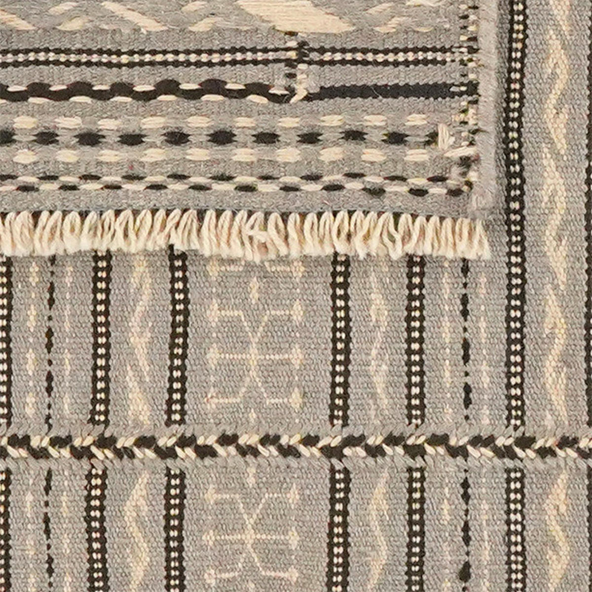 PersaTepp Teppich Kelim Kordi beige B/L: ca. 83x121 cm Kelim Kordi - beige/schwarz (83,00/121,00cm) - PersaTepp