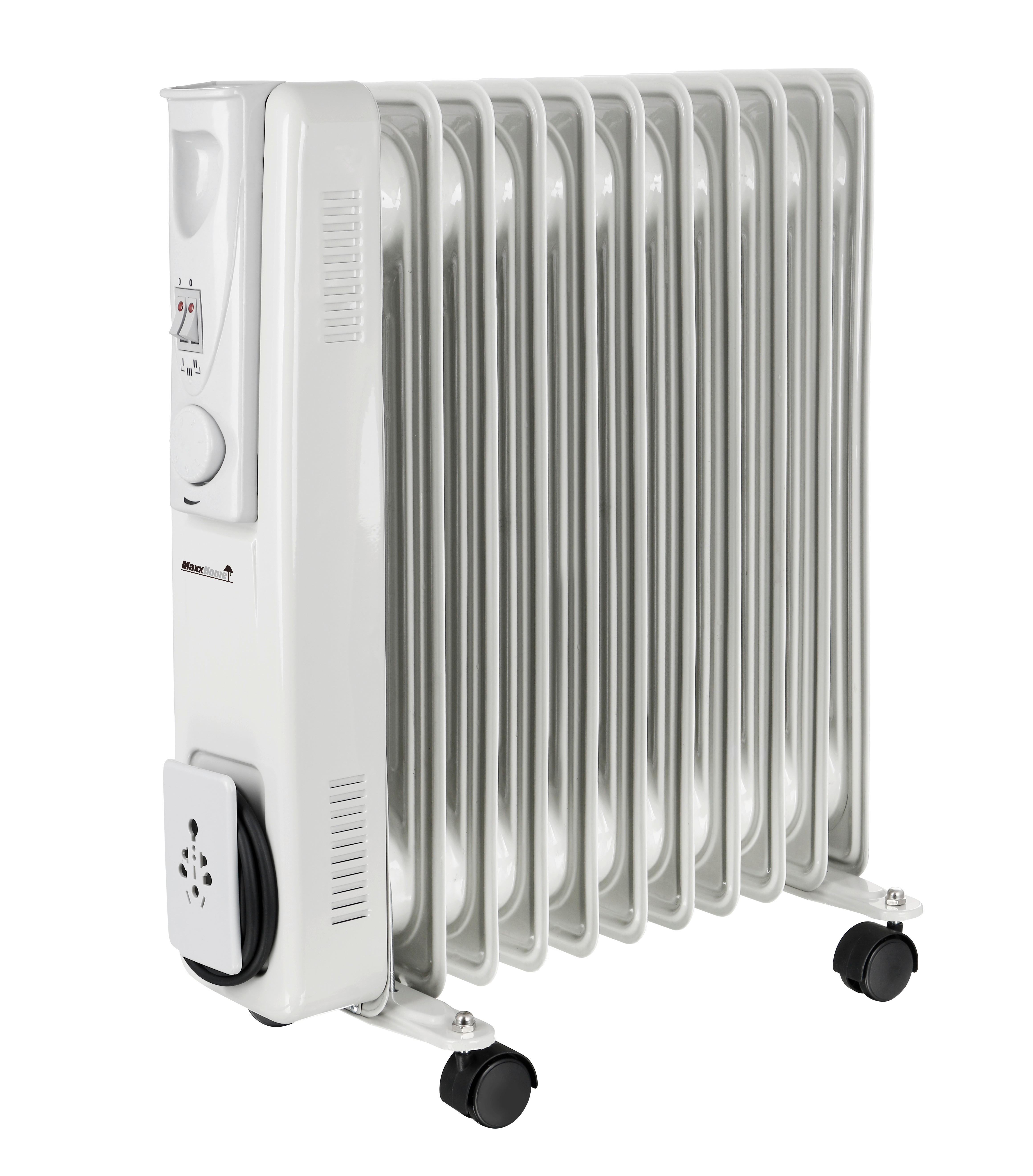 Thumbnail - Ölradiator weiß Kunststoff Metall B/H/L: ca. 24x54,5x45 cm ca. 2000 W