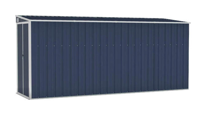 VidaXL Gartenhaus anthrazit B/H/T: ca. 118x178x382 cm Gartenhaus - anthrazit (118,00/178,00/382,00cm) - VidaXL