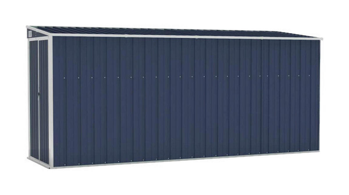 vidaXL Gartenhaus anthrazit B/H/T: ca. 118x178x382 cm Gartenhaus - anthrazit (118,00/178,00/382,00cm) - vidaXL