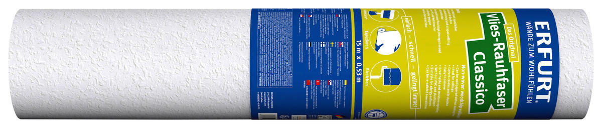 Erfurt Rauhfaser B/L: ca. 53x1500 cm strukturiert Vliesrauhfaser_Erfurt 15m Classico - (53,00/1500,00cm) - Erfurt