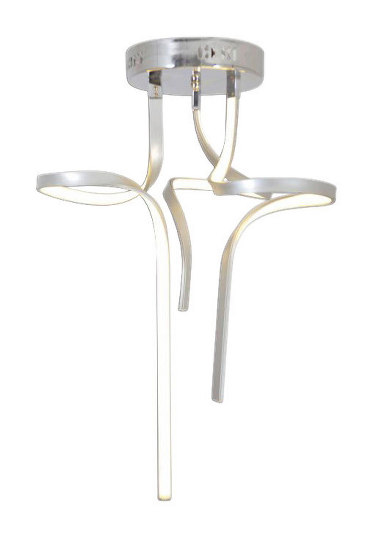Näve Leuchten LED Deckenleuchte NV1186859 silber Aluminium H/D: ca. 83x52 cm null 1 Brennstellen Loop Line - silber (52,00/83,00cm) - Näve Leuchten