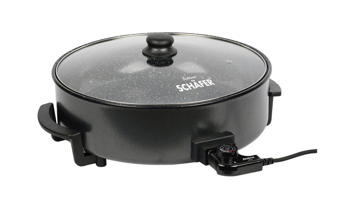 Schäfer Elektrische Multipfanne schwarz Keramik D: ca. 36 cm Elektrische_Multipfanne - schwarz (36,00cm) - SCHÄFER