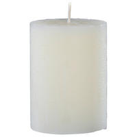 Rustic-Kerze beige B/H/L: ca. 6,8x10x6,8 cm Kerze_Rustic 100/68mm - beige (6,80/6,80/10,00cm)