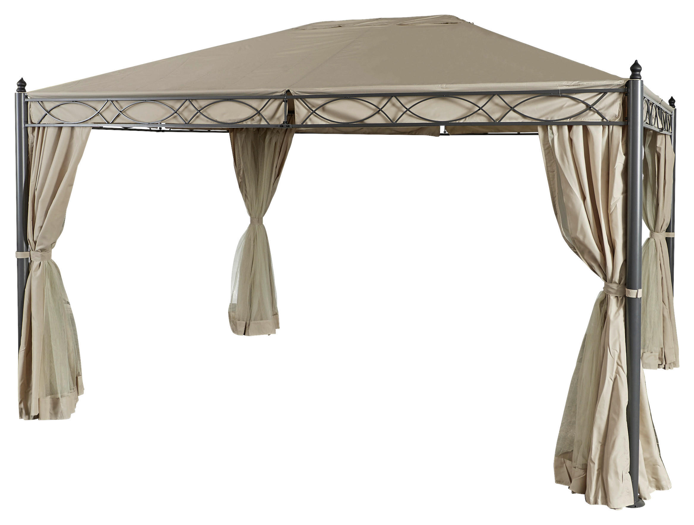 Grasekamp Ersatzdach für Pavillon ROM beige Textil B/H/L: ca. 300x60x400 cm ROM - beige (400,00/300,00/60,00cm) - Grasekamp