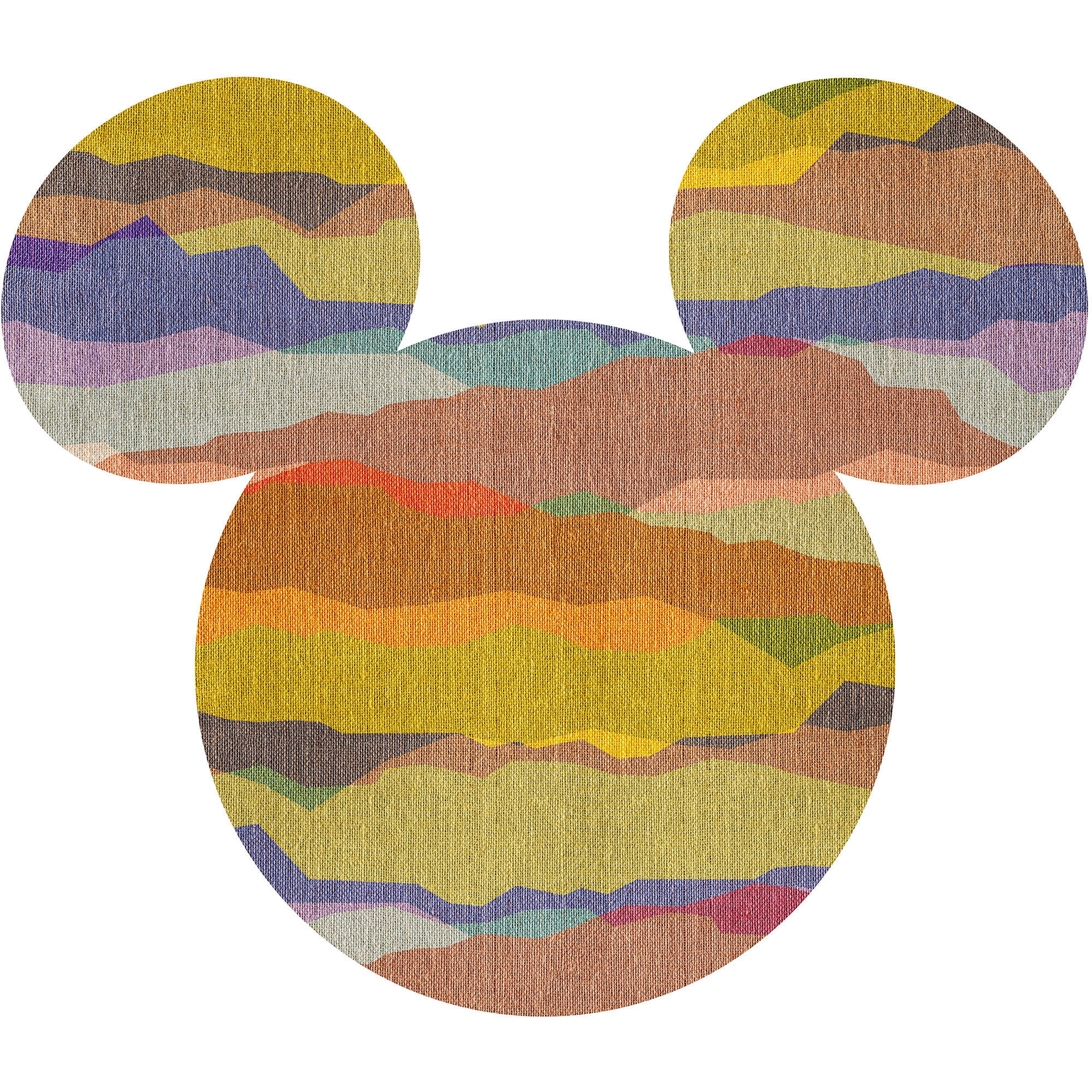 Komar Wandtattoo Mickey Head Vista  Mickey Head Vista B/L: ca. 125x125 cm Mickey Head Vista - (125,00/125,00cm) - Komar