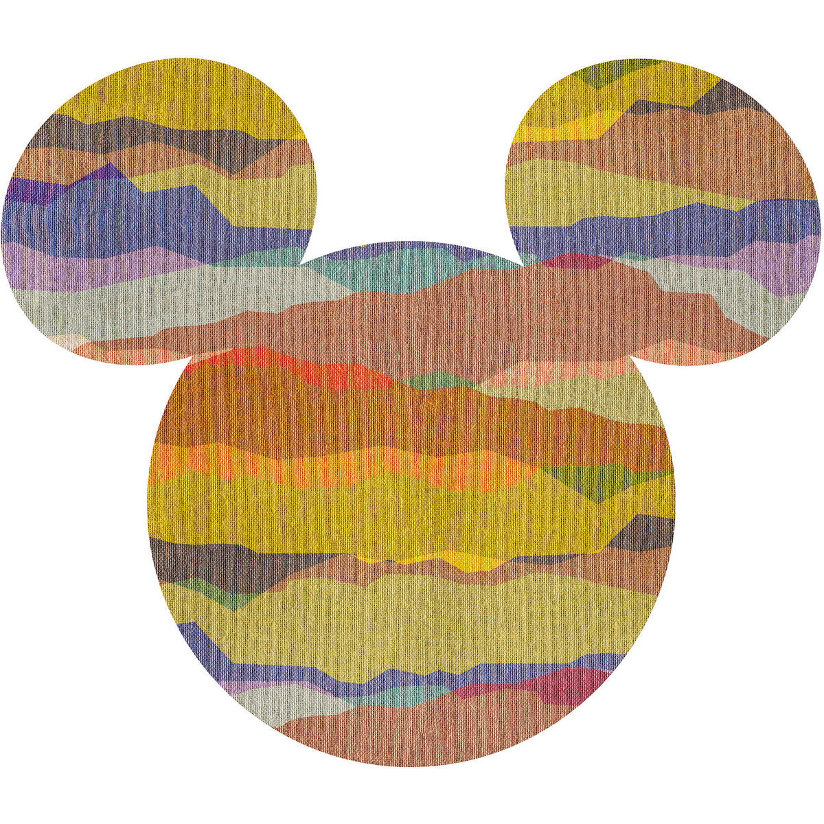 Komar Wandtattoo Mickey Head Vista  Mickey Head Vista B/L: ca. 125x125 cm Mickey Head Vista - (125,00/125,00cm) - Komar