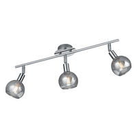 Spot Chrom Metall B/H/T: ca. 58x21x9 cm E14 3 Brennstellen Spot_3flg.Brest - Chrom (58,00/21,00/9,00cm)