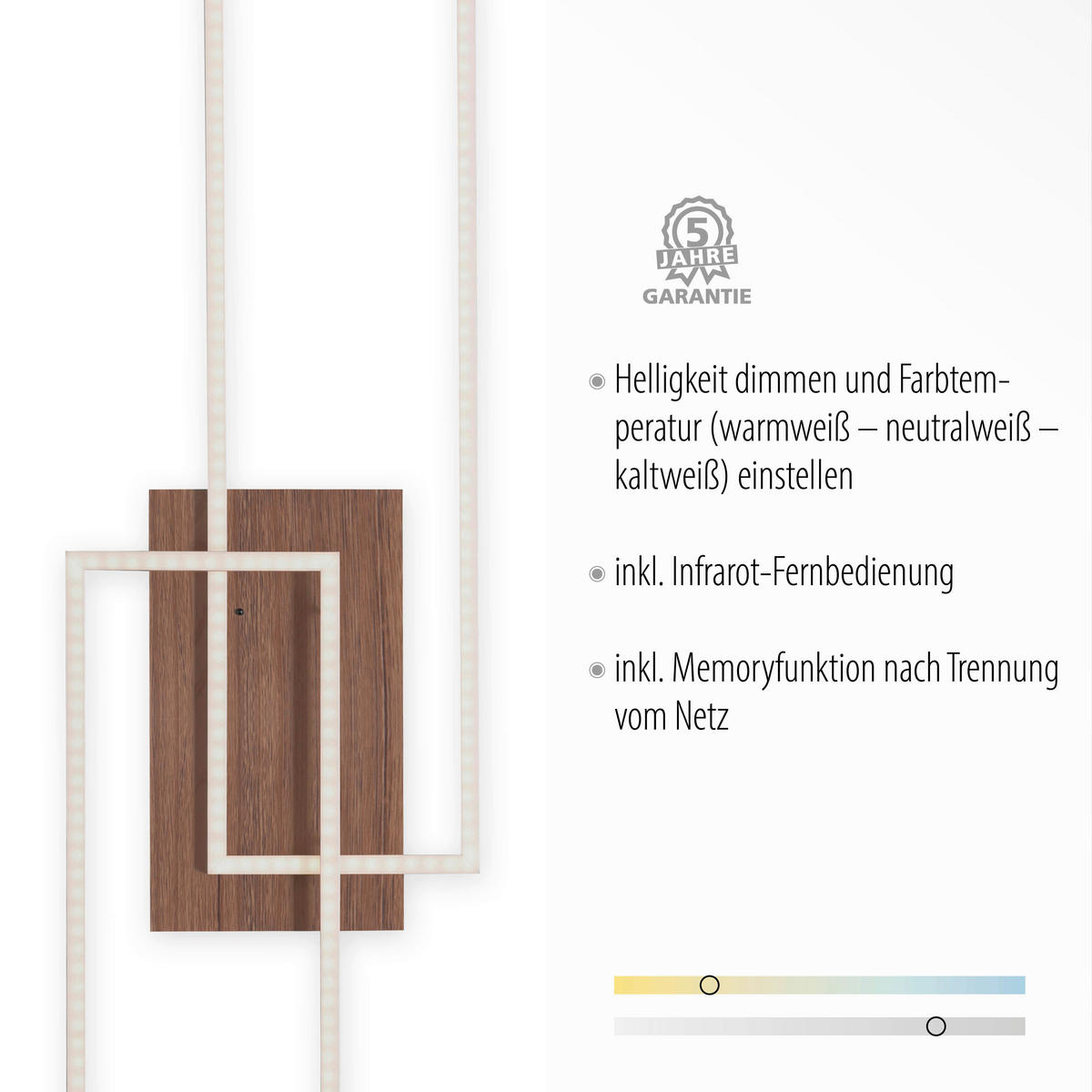 Just Light LED-Deckenleuchte IVEN 14019-78 stahlfarbig Metall B/H/T: ca. 25x7x110 cm 2 Brennstellen IVEN - stahlfarbig (25,00/7,00/110,00cm) - Just Light