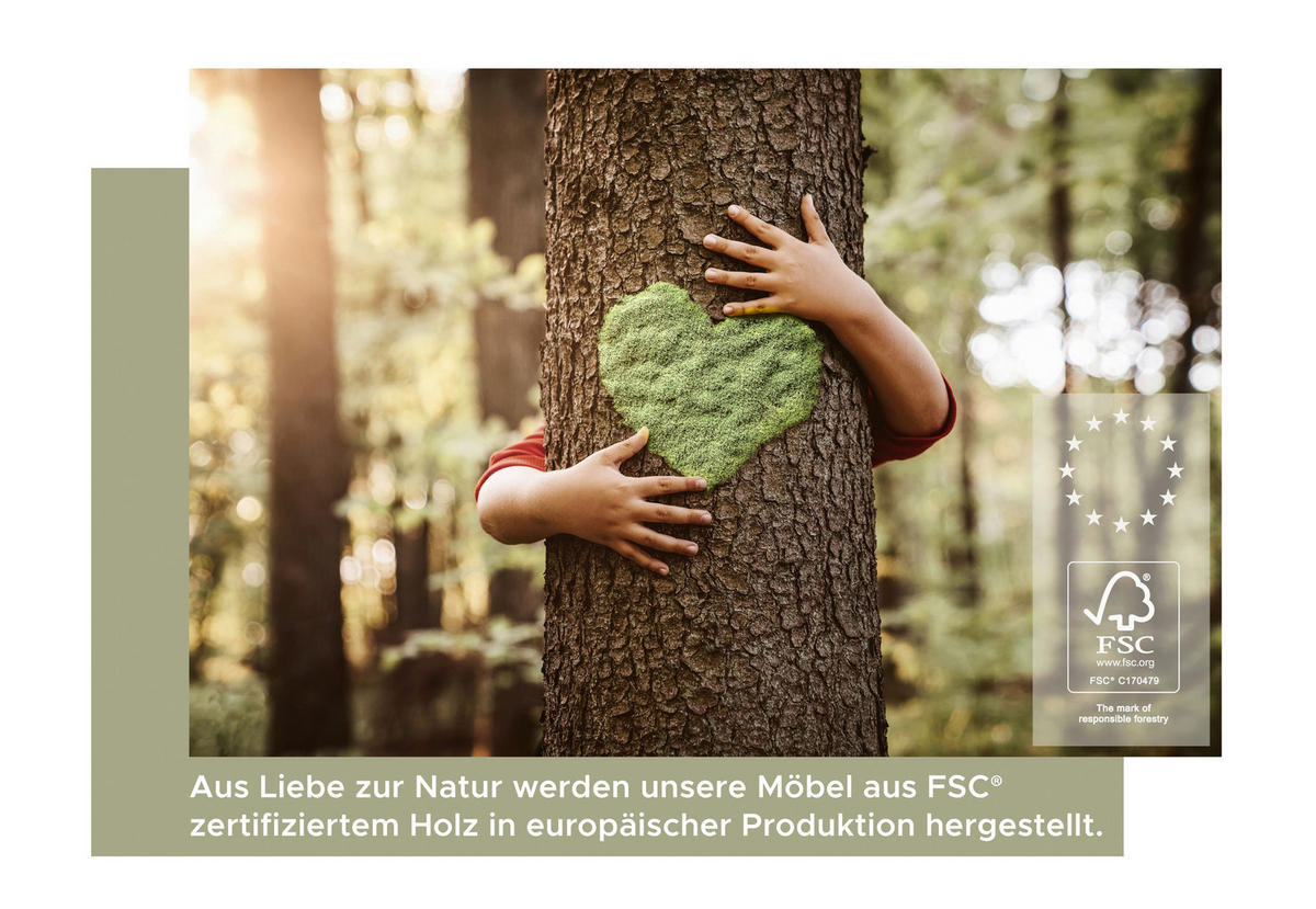 Sideboard Sugar weiß Eiche Wotan Nachbildung B/H/T: ca. 125x80x37 cm Sugar - Eiche/weiß (125,00/80,00/37,00cm) - xonox.home