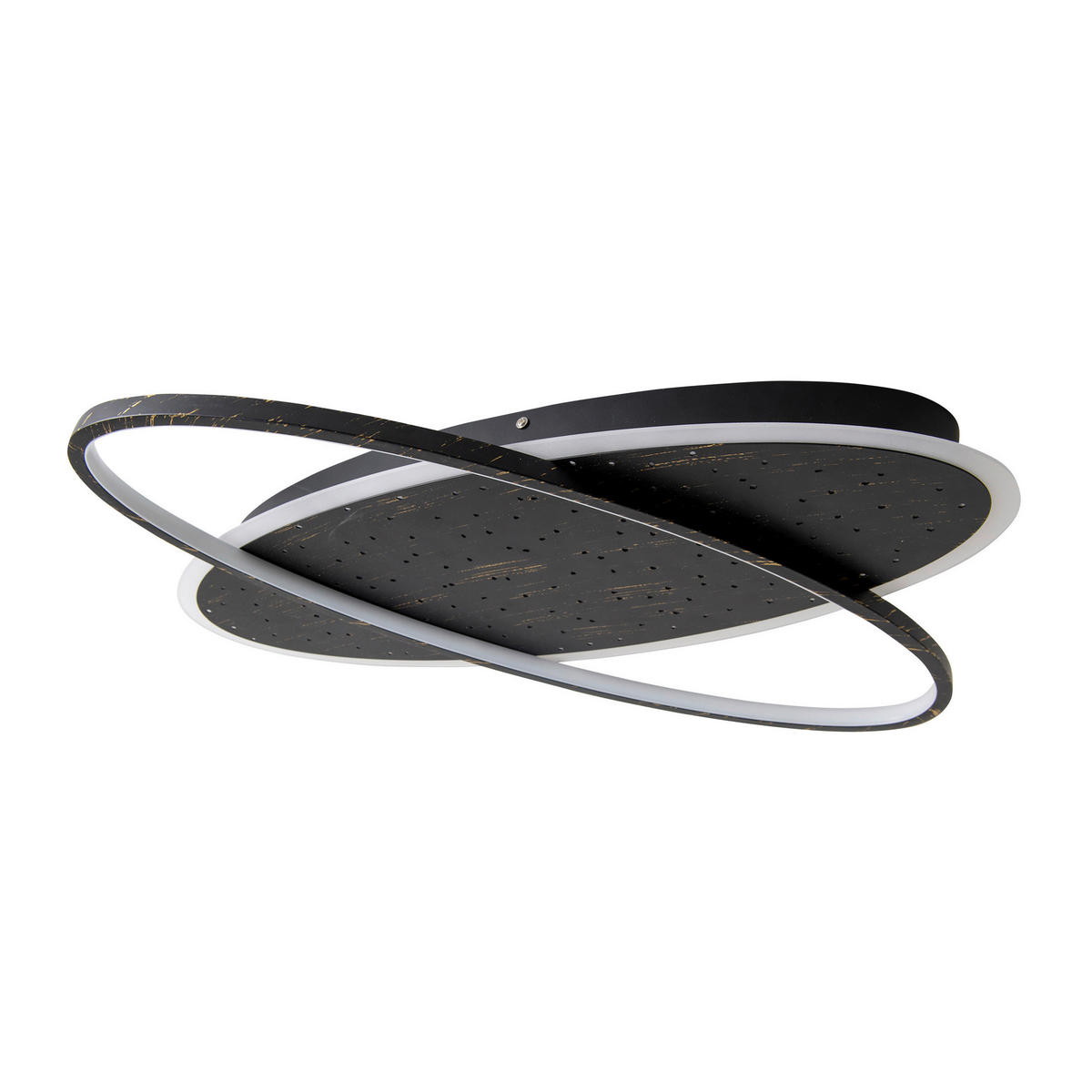 Näve Leuchten LED-Deckenleuchte schwarz Kunststoff Metall B/H/T: ca. 60x6,5x47 cm STELARIS - schwarz (60,00/6,50/47,00cm) - Näve Leuchten