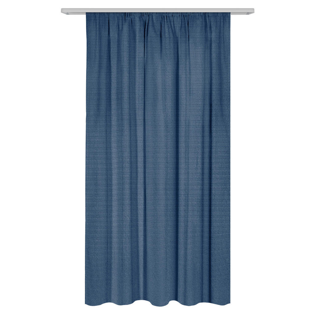 Thumbnail - Dekovorhang Leo jeans B/L: ca. 135x170 cm