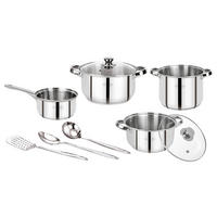SAN IGNACIO Topfset Lexia silber Edelstahl 9 tlg. Lexia - silber - SAN IGNACIO