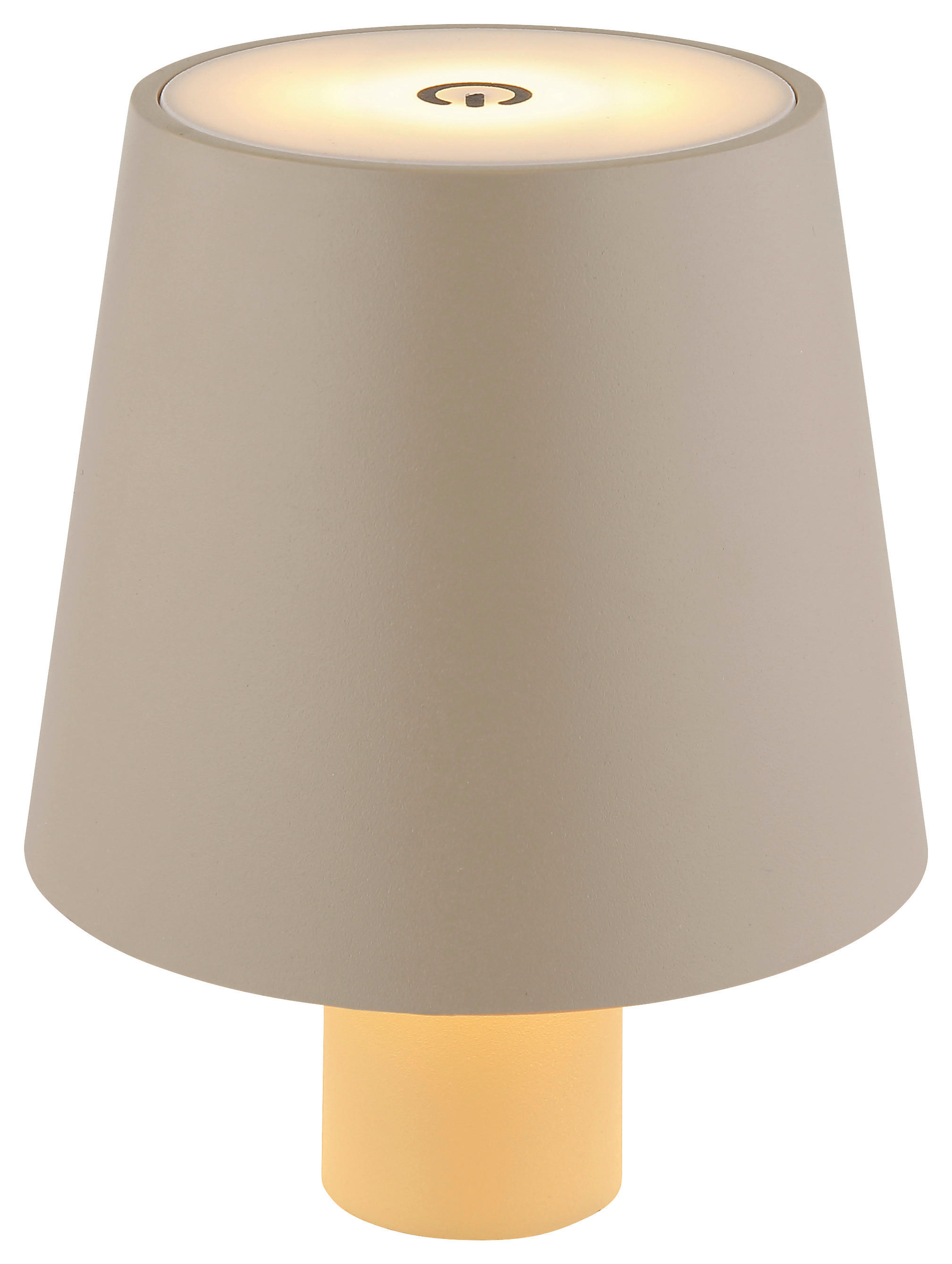 GLOBO LED-Tischleuchte sand Opal Kunststoff Metall H/D: ca. 13x10,6 cm VANNIE - sand/Opal (10,60/13,00cm) - GLOBO