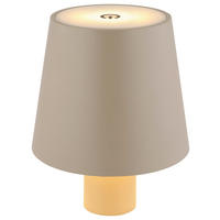 GLOBO LED-Tischleuchte sand Opal Kunststoff Metall H/D: ca. 13x10,6 cm VANNIE - sand/Opal (10,60/13,00cm) - GLOBO