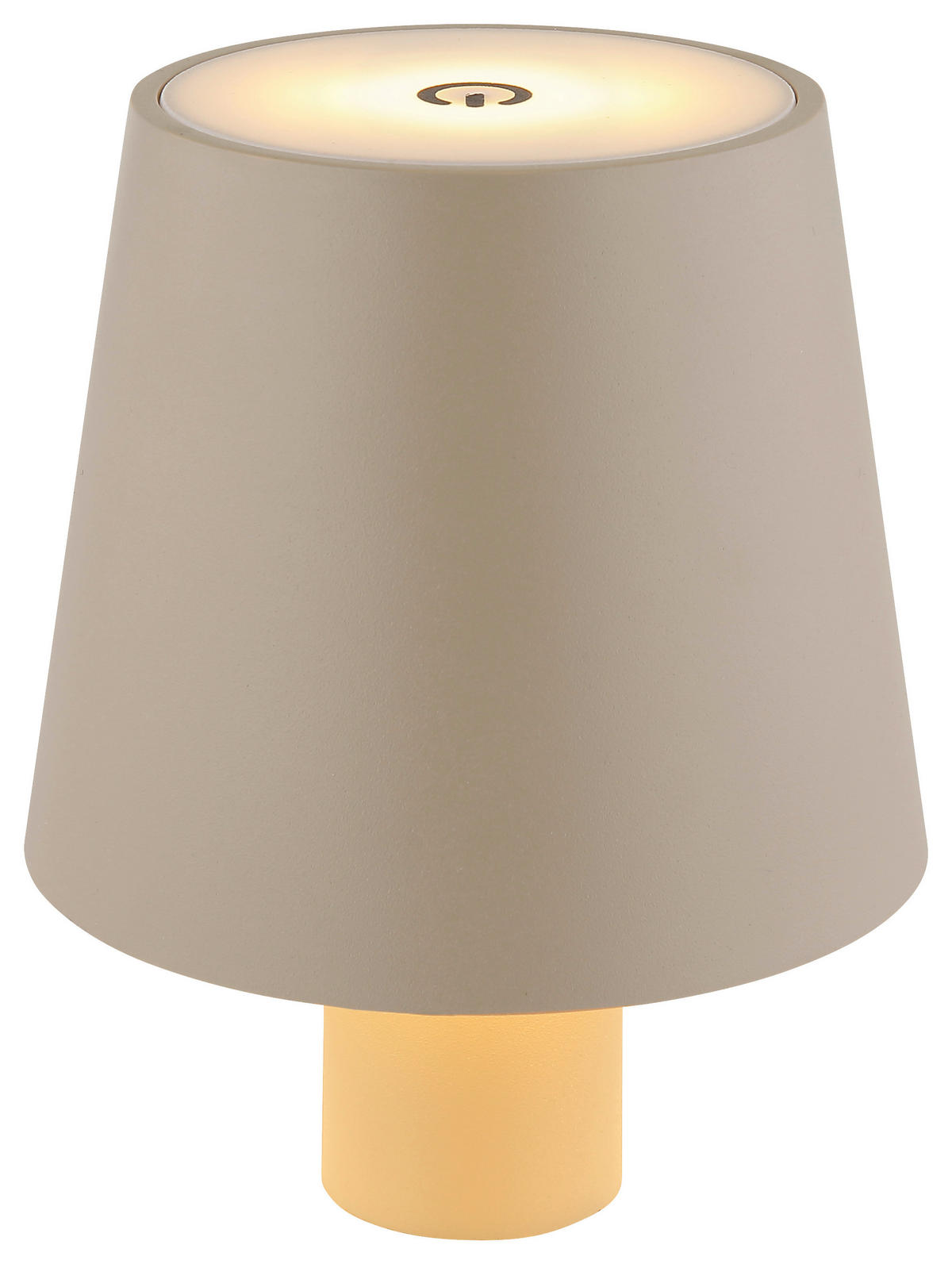 GLOBO LED-Tischleuchte sand Opal Kunststoff Metall H/D: ca. 13x10,6 cm VANNIE - sand/Opal (10,60/13,00cm) - GLOBO