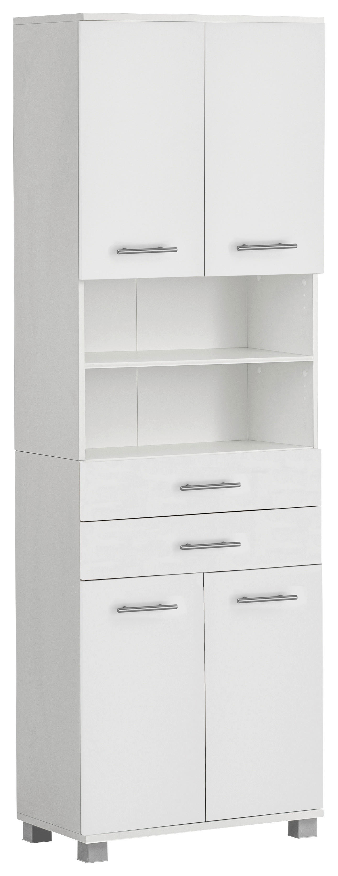 Hochschrank Emmi weiß matt B/H/T: ca. 59,8x180,9x32,6 cm Emmi - weiß (59,80/180,90/32,60cm) - Schildmeyer