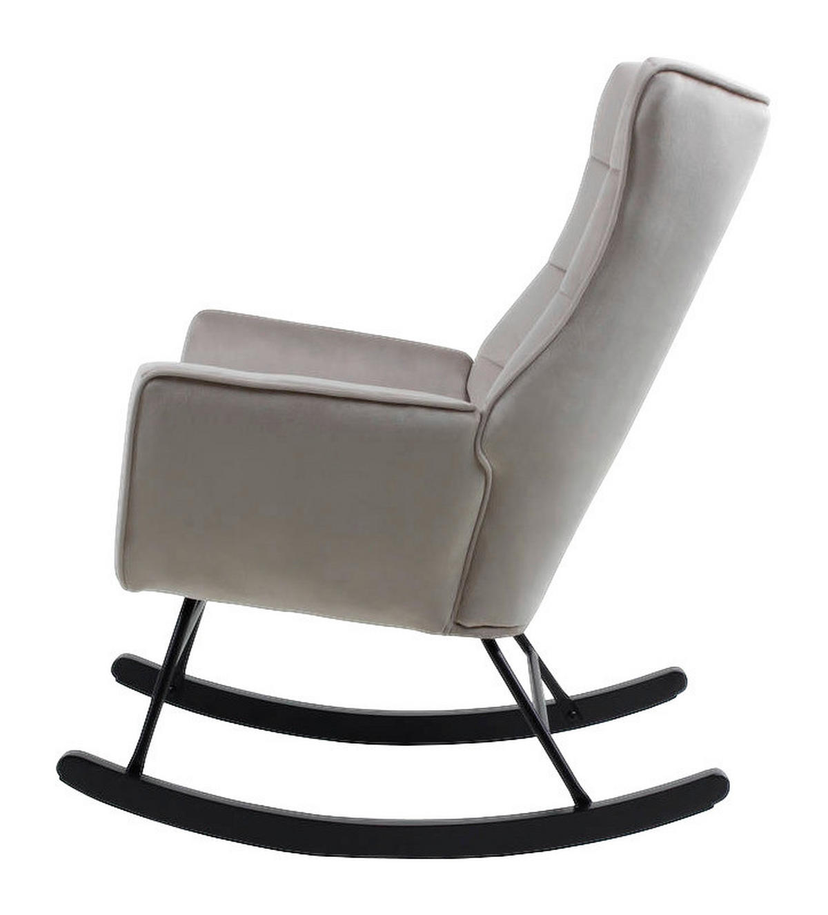 Schaukelstuhl Bryana 100 grau B/H/T: ca. 88x97x68 cm Bryana 100 - schwarz/grau (88,00/97,00/68,00cm) - 360 Living