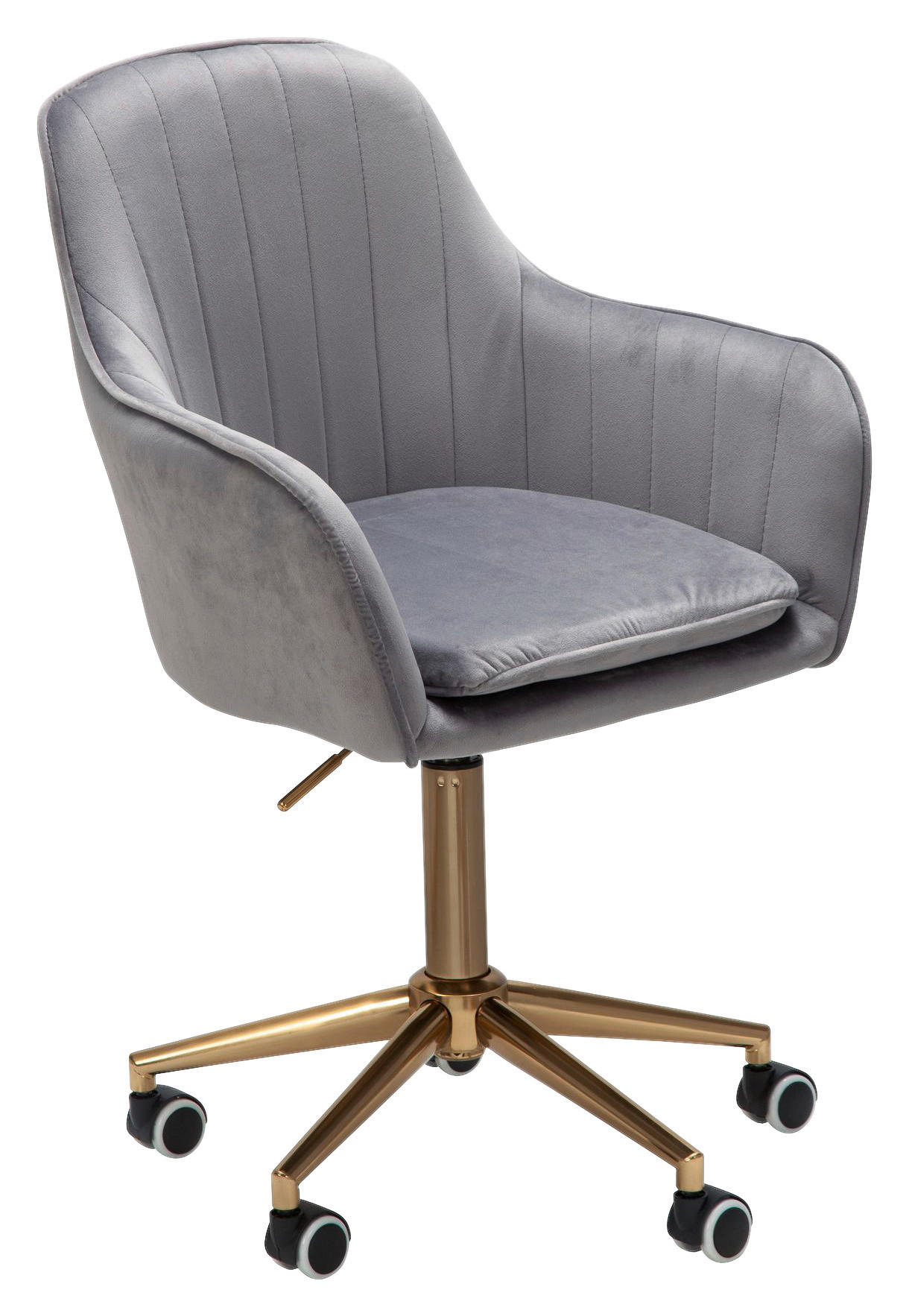 Drehstuhl grau Bürostuhl - grau (52,00/105,00/54,00cm) - Amstyle