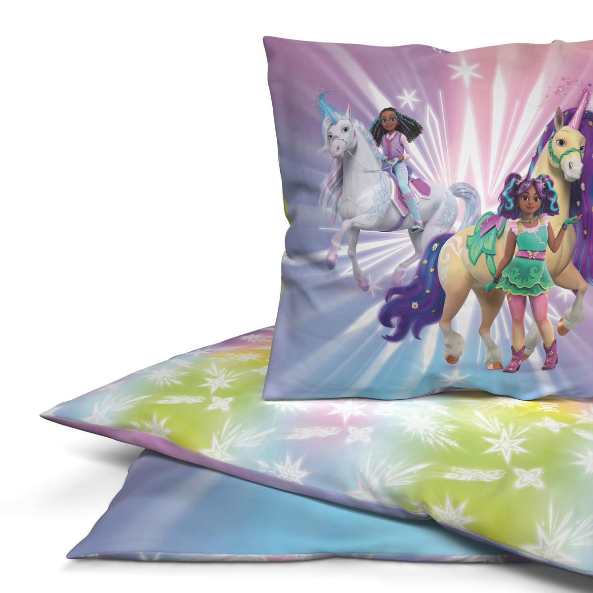 Microfaser Bettwäsche Bettwäsche_Microfaser Unicorn A. - bunt (135,00/200,00cm) - Unicorn Academy
