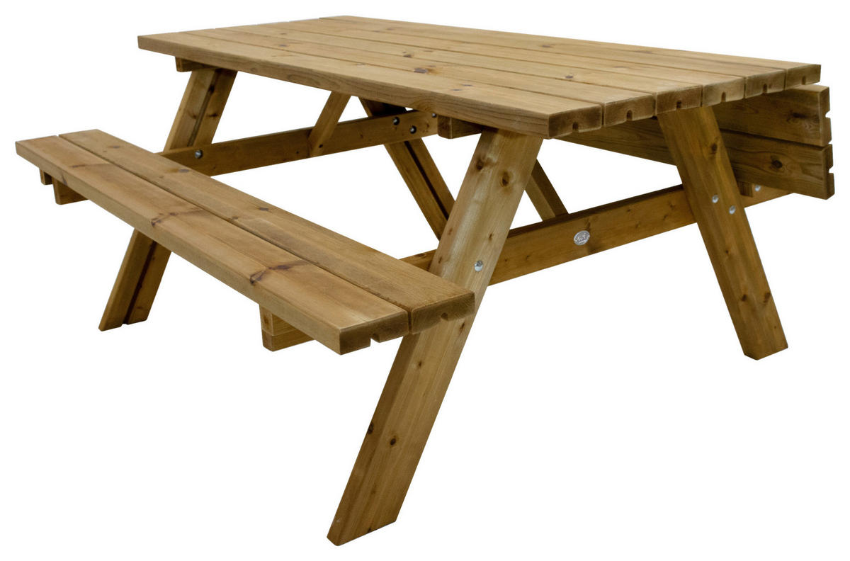 AXI Picknicktisch Julie braun Holz B/H/T: ca. 154x74x177 cm Julie - braun (154,00/74,00/177,00cm) - AXI