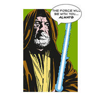 Komar Poster Star Wars Classic Comic Quote Obi W Star Wars B/L: ca. 50x70 cm Star Wars Classic Comic Quote Obi W - (50,00/70,00cm) - Komar