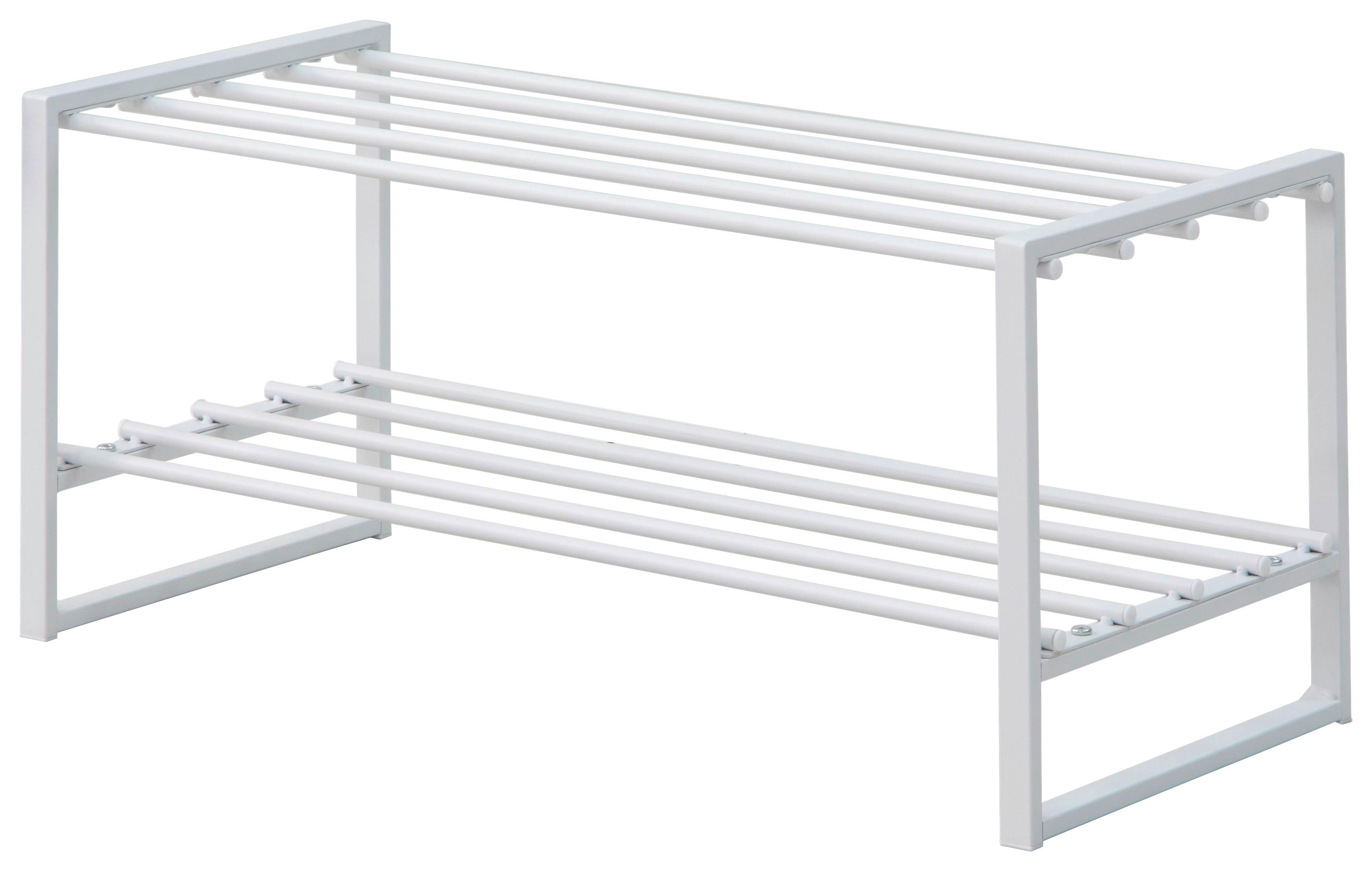 Schuhregal Abby weiß Metall B/H/T: ca. 70x30x30 cm Abby - weiß (70,00/30,00/30,00cm)