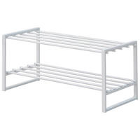 Schuhregal Abby weiß Metall B/H/T: ca. 70x30x30 cm Abby - weiß (70,00/30,00/30,00cm)