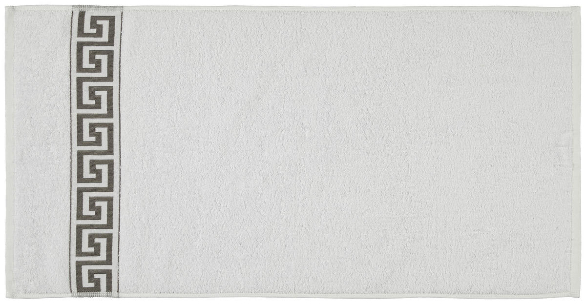 POCOline Handtuch Mäander Mäander - weiß (50,00/100,00cm) - POCOline