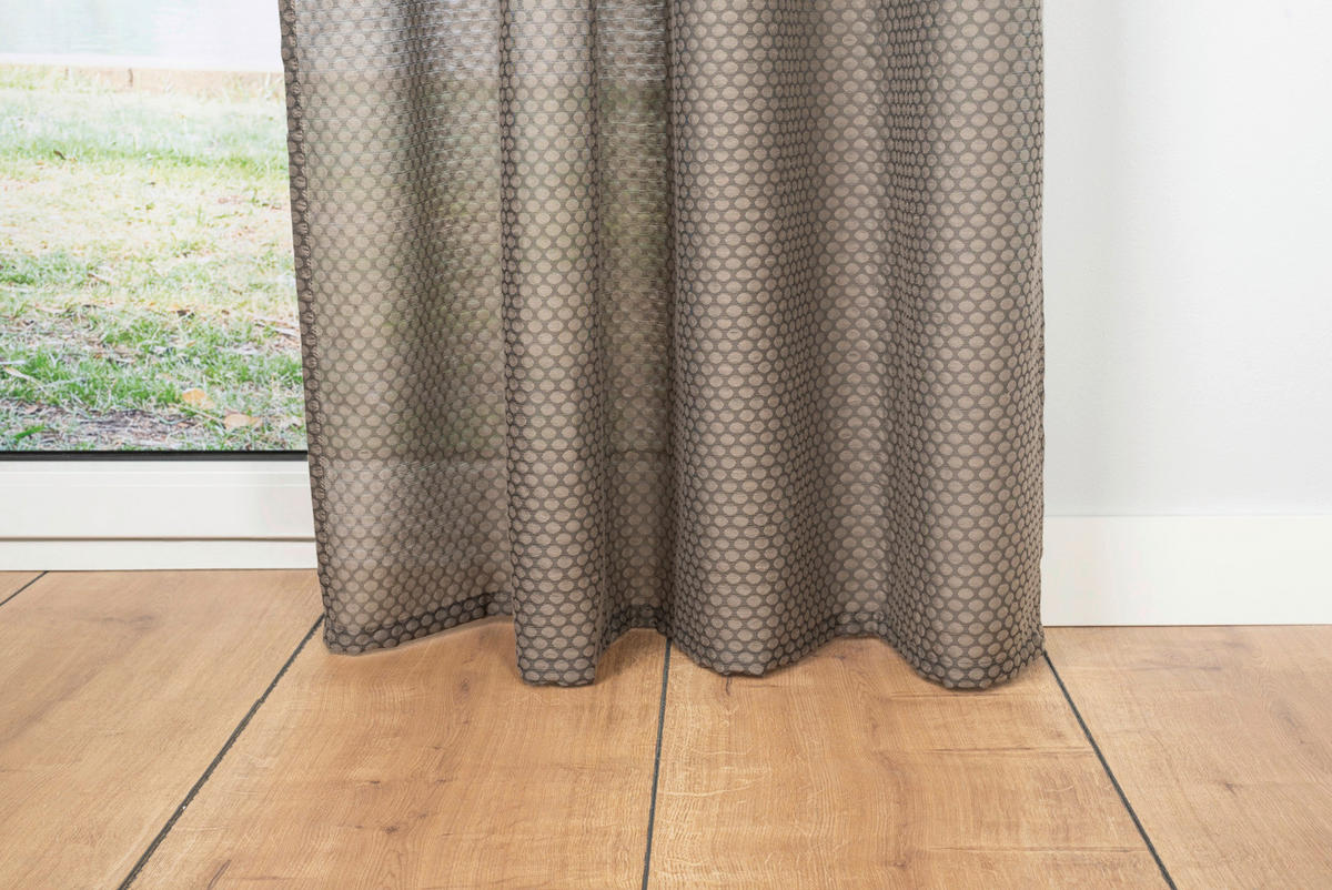 Ösenvorhang DOT taupe B/L: ca. 135x245 cm DOT - taupe (135,00/245,00cm)